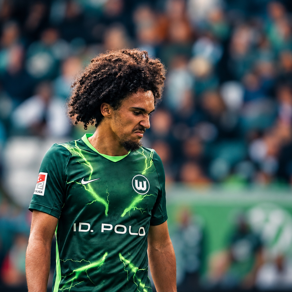 Editorial portrait of a VfL Wolfsburg player during the 2. Bundesliga match against Energie Cottbus at the Volkswagen Arena.